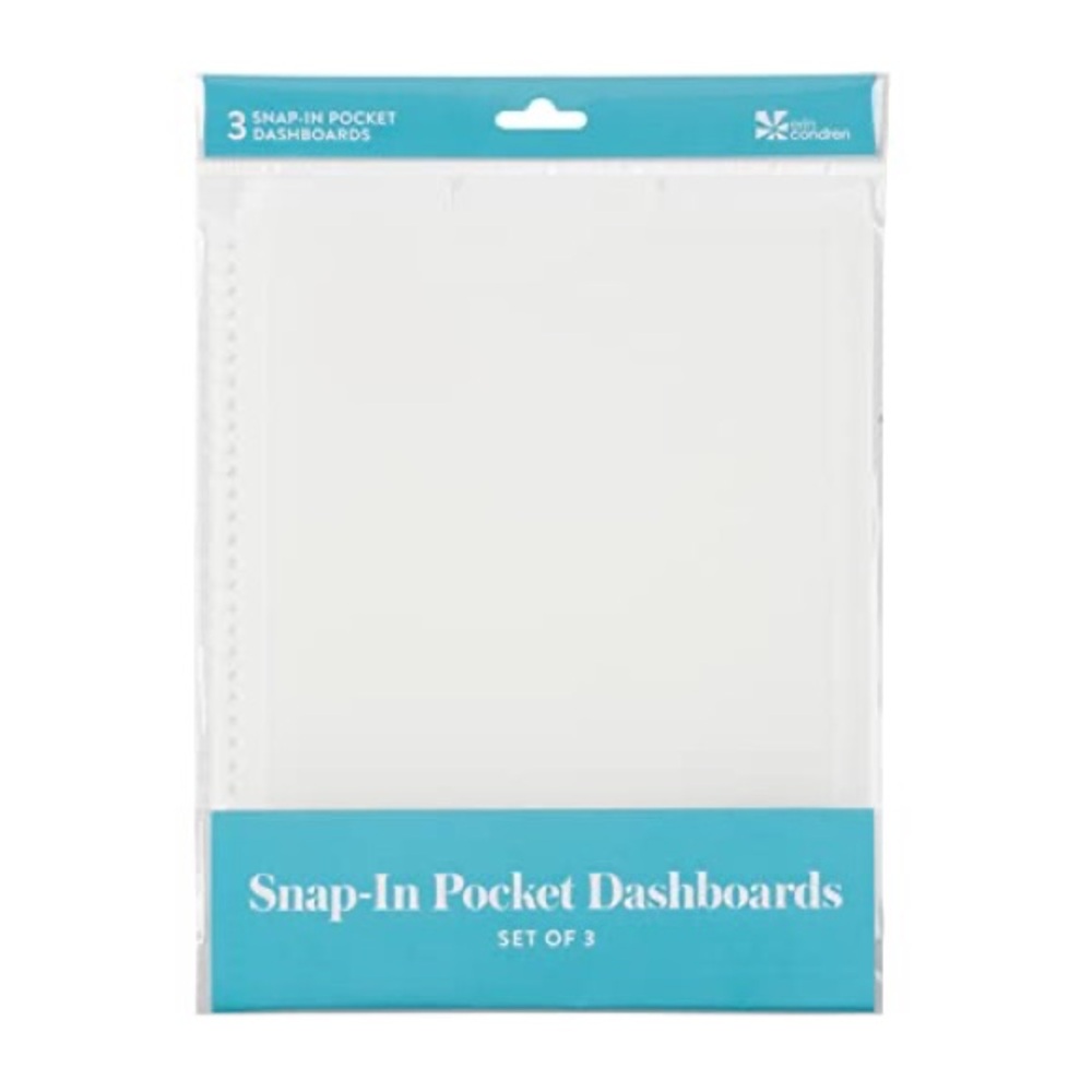 NWT Erin Condren Snap-In Pocket Dashboards Set of 3
